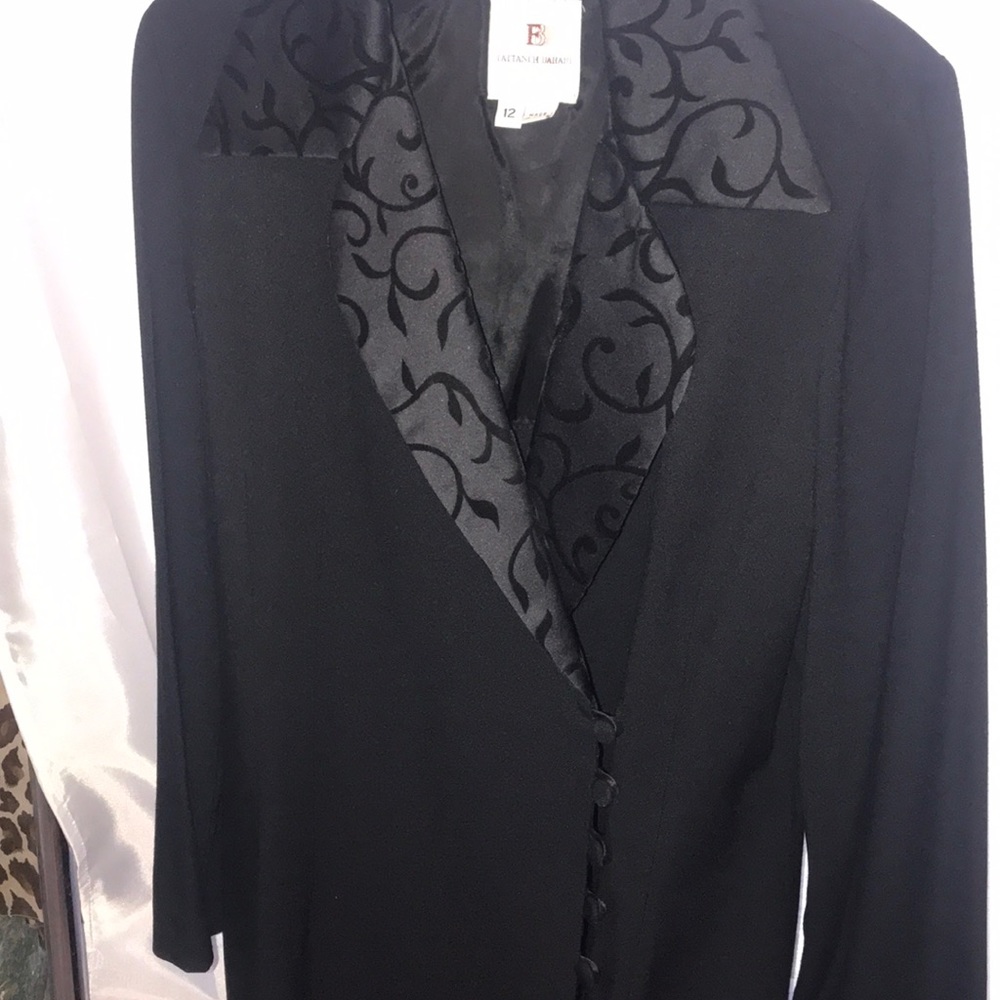 Fattaneh Bahari Black Dress/  Jacket 12 A11